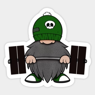 Deadlift Gnome Sticker